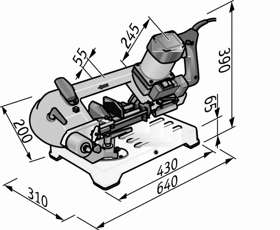 Scie à Ruban 850W SBG 4910 FLEX - 390518 13 Scie à Ruban 850W SBG 4910 FLEX - 390518 – Image 11