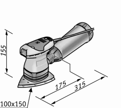 Ponceuse Delta Avec Régulation De Régime En Kit ODE 100-2 Set FLEX - En L-Boxx Avec Accessoires - 429864 -TechnoOutils Avancés FLE00064 4