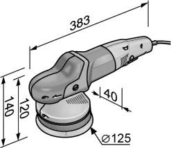 Polisseuse Orbitale à Entraînement Forcé XCE 10-8 125 P-Set FLEX - En L-Boxx Avec Accessoires - 447269 -TechnoOutils Avancés FLE00092 16