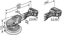 Polisseuse à Rotation Sans Fil PE 150 18.0-EC/5.0 P-Set FLEX - 461229 -TechnoOutils Avancés FLE00120 3