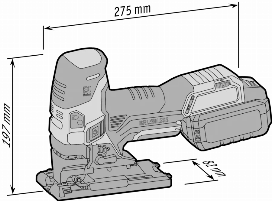 Scie Sauteuse 18V JS 18.0-EC FLEX - Coffret + Accessoires - Sans Batterie Ni Chargeur - 493775 10 Scie Sauteuse 18V JS 18.0-EC FLEX - Coffret + Accessoires - Sans Batterie Ni Chargeur - 493775 – Image 8