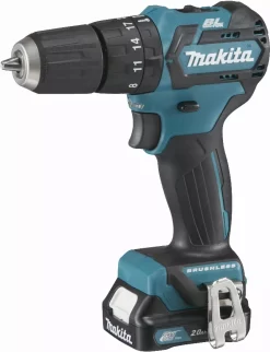 Perceuse Visseuse à Percussion 12 V CXT Li-Ion 2 Ah Ø 10 Mm MAKITA - 2 Batteries, Chargeur, Coffret - HP332DSAJ