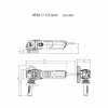 Meuleuse Ø125 Mm Filaire WEBA 17-125 QUICK METABO - 600514000