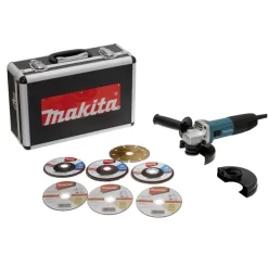 Meuleuse MAKITA Ø125 Mm 720W + 7 Disques, Coffret - GA5030RSP6