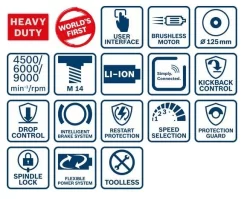 Meuleuse Angulaire BOSCH GWS 18V-10SC Professional Solo Click & Go - Sans Batterie Ni Chargeur - 06019G340B -TechnoOutils Avancés MNA50063 3