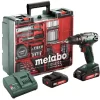 Perceuse Visseuse METABO BS 18 Set + 2 Batteries 18V 2.0Ah, Chargeur + Coffret Atelier Mobile - 602207880