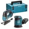 Scie Sauteuse DJV182 + Ponceuse Excentrique DB O180 Nu Makpac - MAKITA - DLX2276J
