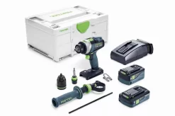 Perceuse-visseuse à Percussion Sans Fil TPC 18/4 5,2/4,0 I-Plus Quadrive FESTOOL - 575605 -TechnoOutils Avancés fest2624